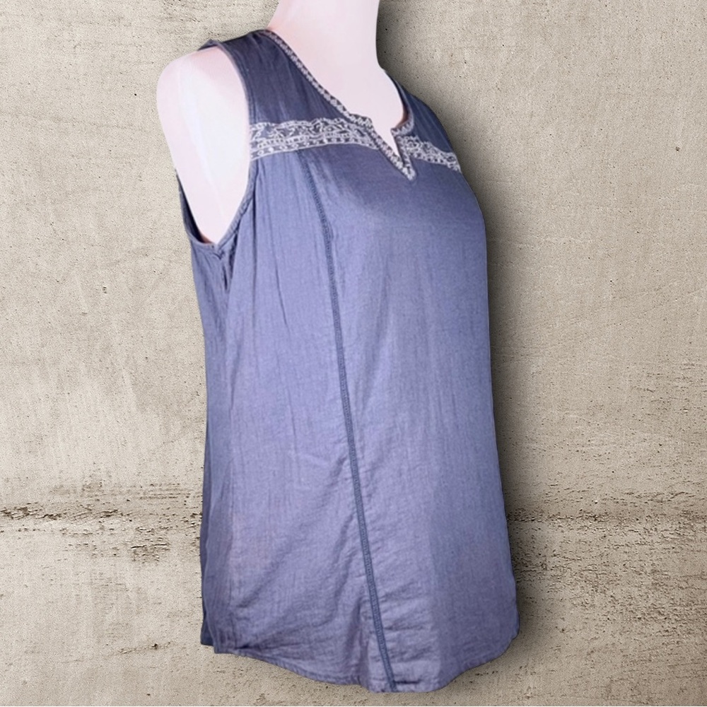 Kuhl Katrin Sleeveless Embroidered High Low Tank Top
